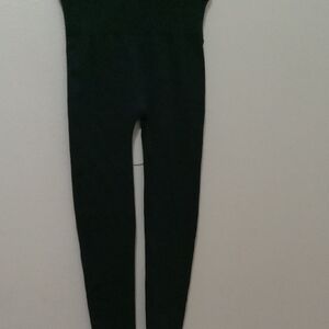 Strechy Navy Blue Leggins With 4" Waistband